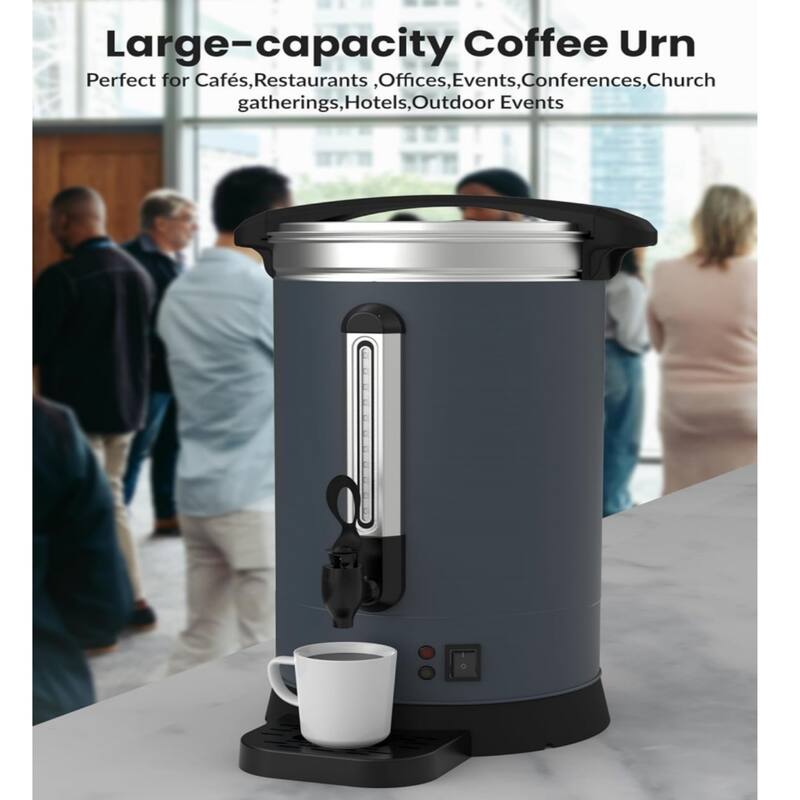 120 Cups Coffee Urn - 18l (4.8 Gal) Gray - 18L/120 Cups
