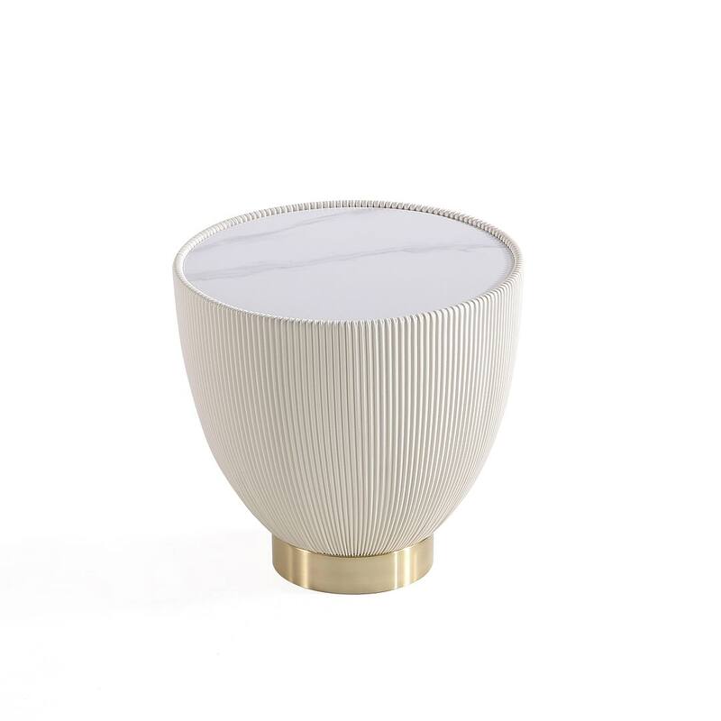 Manhattan Comfort Modern Anderson 2.0 Upholstered End Table Set