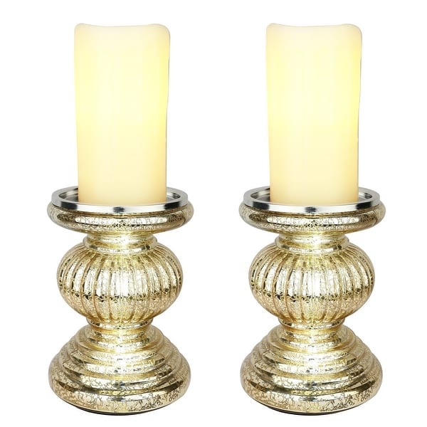 Shop S 2 Lit Candle Holder Pedestals 9 Height Handmade Festive