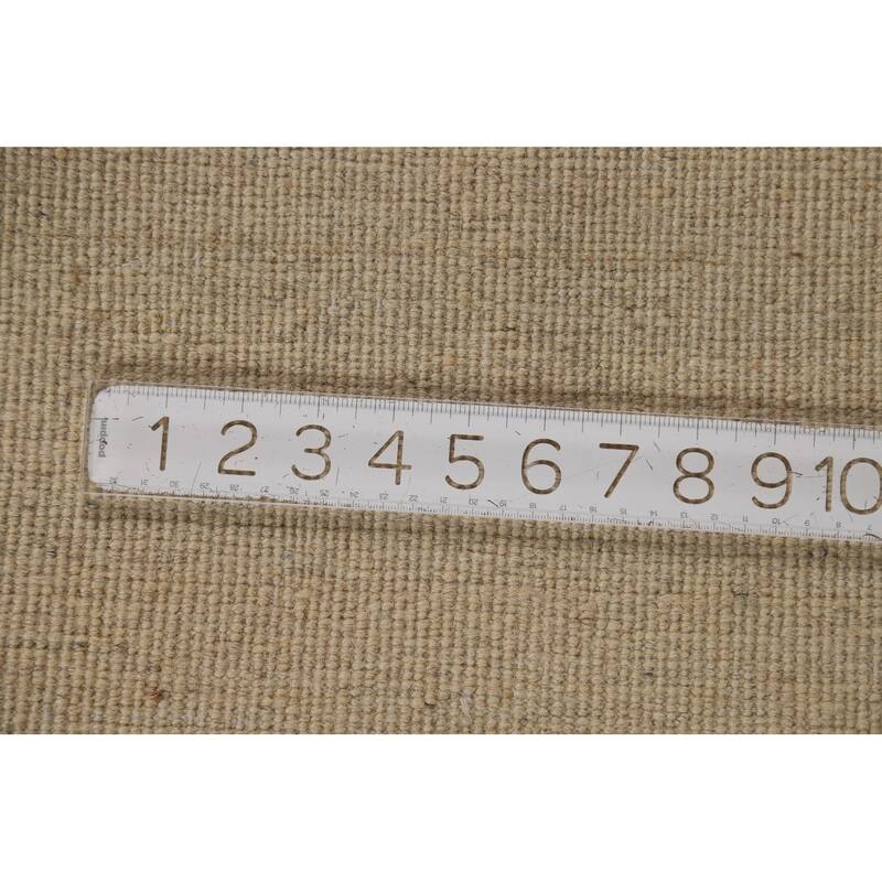 Modern Solid Gabbeh Oriental Rug Handmade Wool Carpet - 4'7"x 6'4"