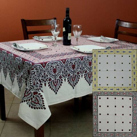 Cotton Premium French Country Geometric Tablecloth