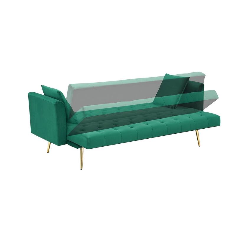 71" Convertible Double Folding Living Room Sofa Bed