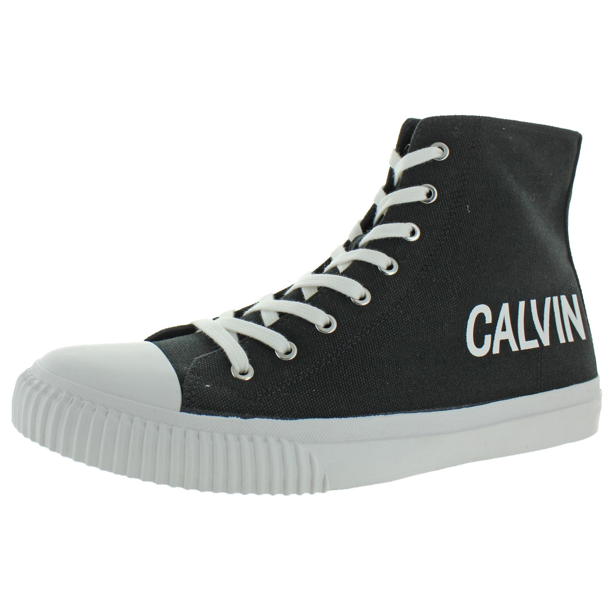 calvin klein black trainers