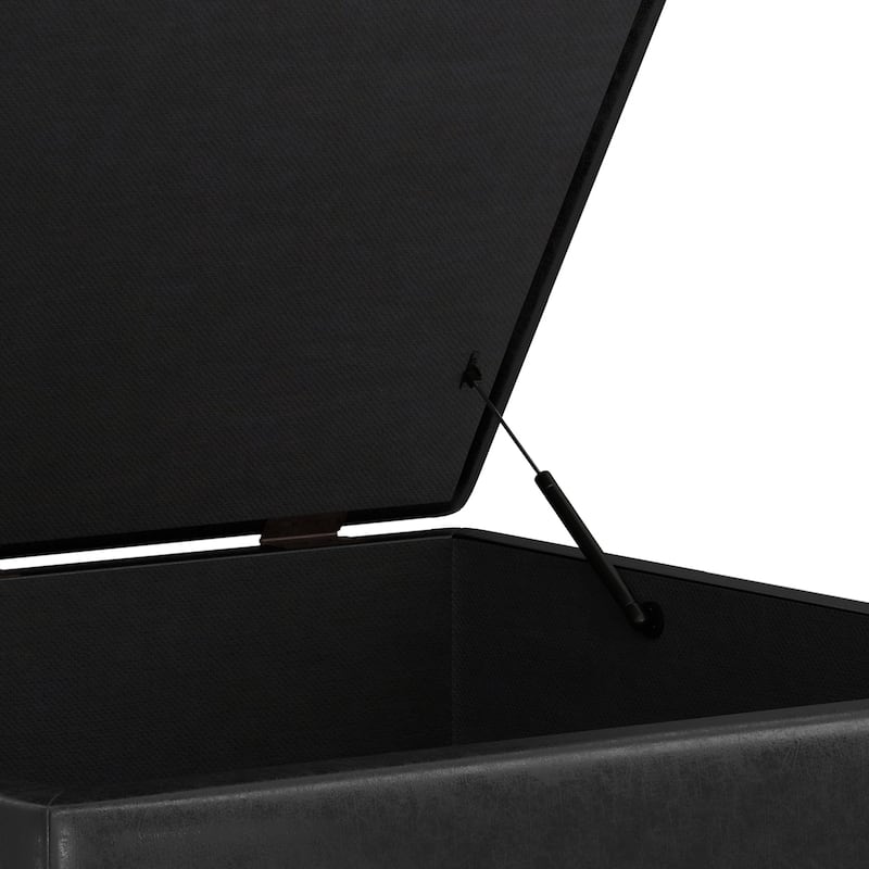 WYNDENHALL Blanchette Mid Century Modern Storage Ottoman