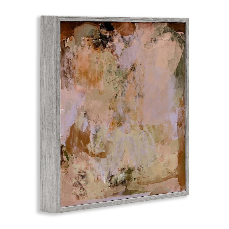 Stupell Earth Tones Abstraction Framed Giclee Art Design By Hayley Michelle