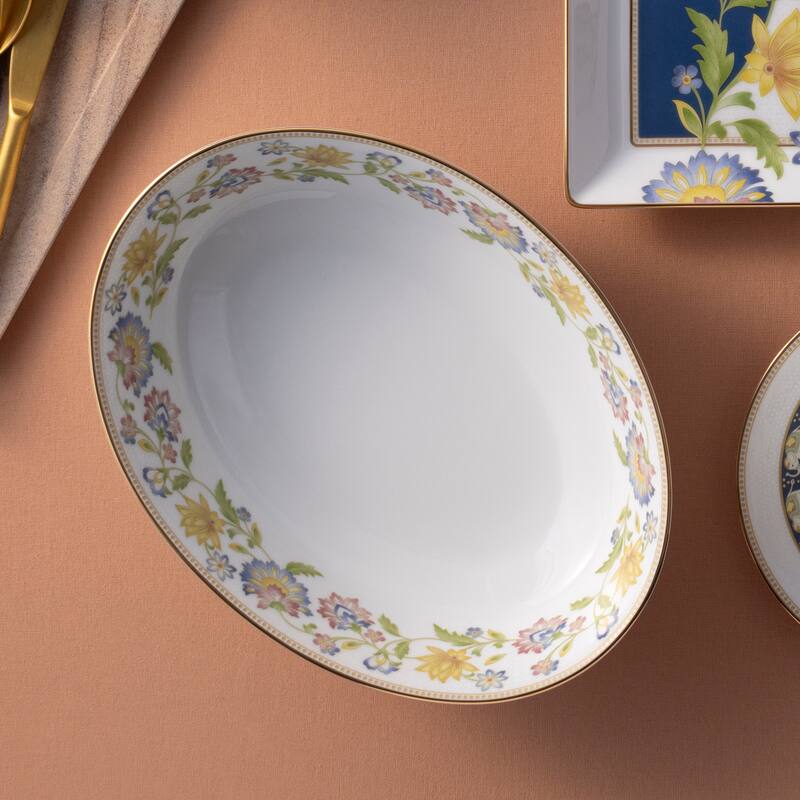 Tusker Garden Oval Vegetable Bowl, 9.75", 32 oz.