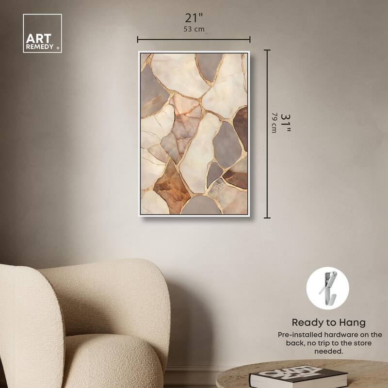 Textured Earthy Tones III Canvas by Art Remedy