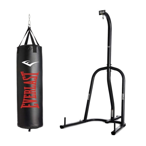 Everlast P00001263 NevaTear 70 Pound MMA Boxing Heavy Punching Bag with Stand Bed Bath Beyond 34999334