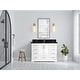 preview thumbnail 152 of 161, Willow Collection 48 in W x 22 in D x 36 in H Boston Single Bowl Sink Bathroom Vanity with Countertop