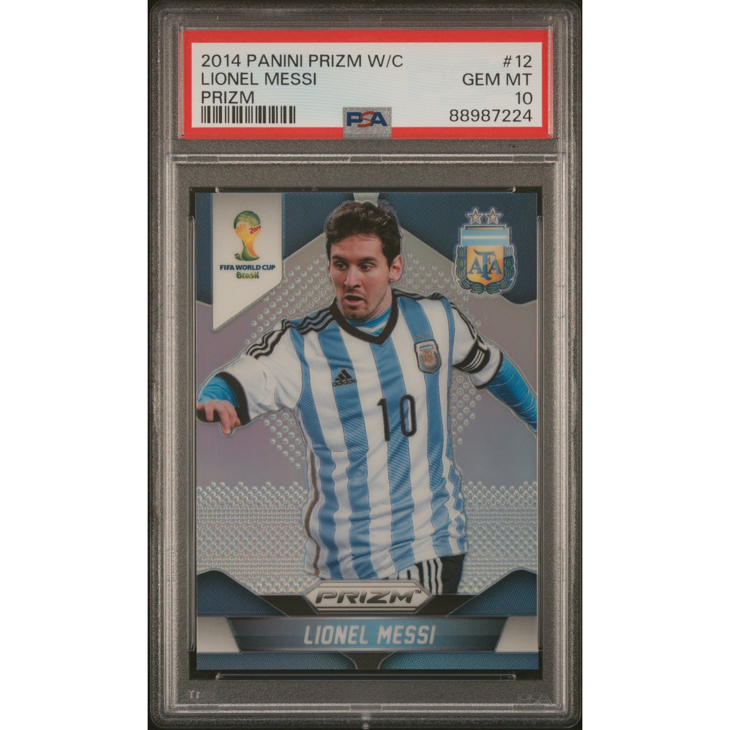 Lionel Messi 2022 World Cup Qatar Blue Back Soccer Card