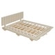 preview thumbnail 49 of 58, Velvet Platform Bed with LED Lighting and Storage, Queen Size