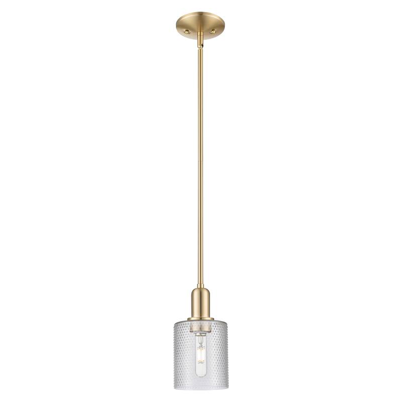 Innovations Lighting Endless Possibilities Arcadia - Cobbleskill - 1 Light 5" Stem Hung Mini Pendant - Clear/Champagne Bronze