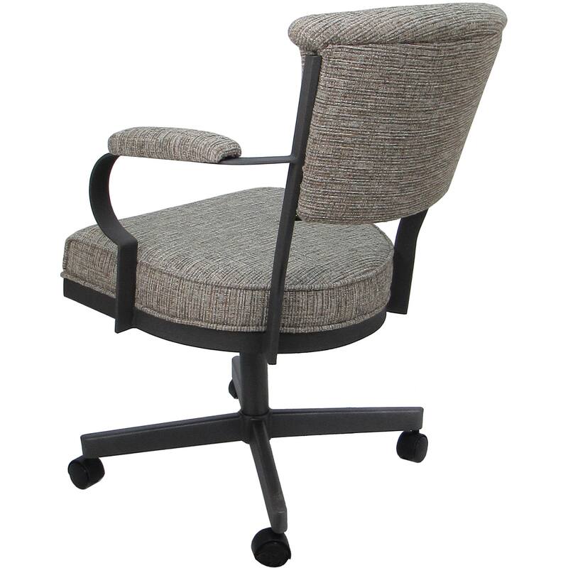 Miami Swivel Metal Caster Chair on Reading Base - 18" High Seat