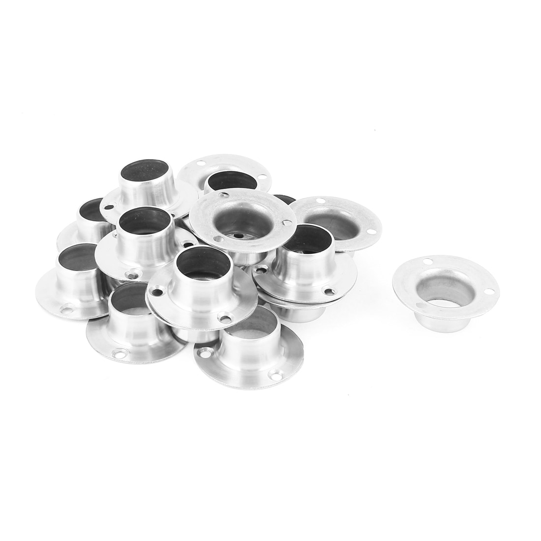 20pcs 22mm Wardrobe Hanging Rail Rod Sockets End Support Bracket