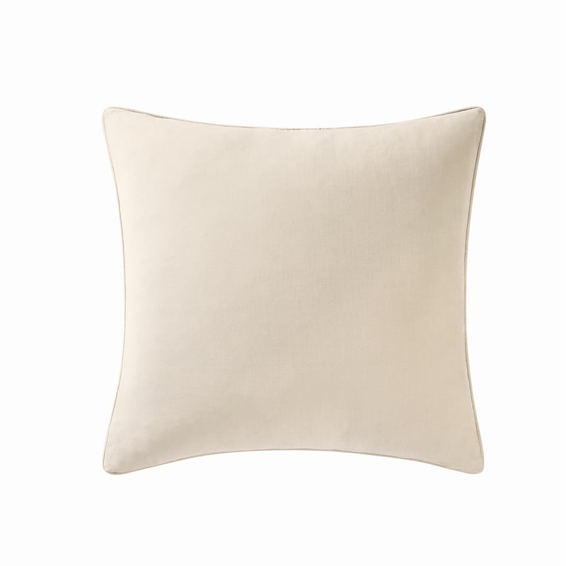 Brooklyn Loom Matte Cotton Velvet Decorative Pillow - Off-White - 20x20