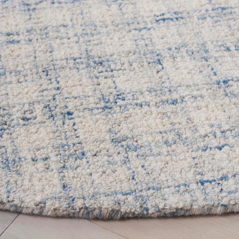 SAFAVIEH Handmade Ebony Katarin Gingham Wool Rug