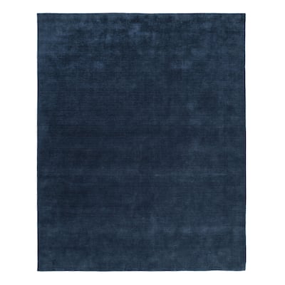 Overton Handmade Modern Contemporary Solid Area Rug
