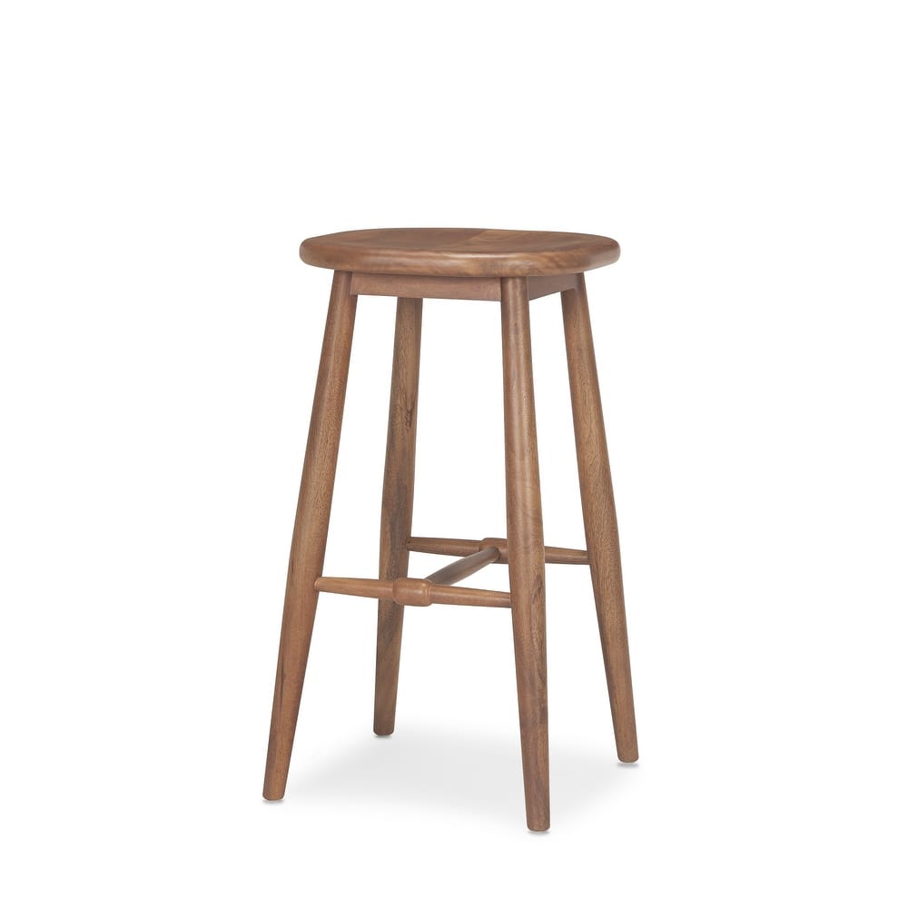 Ernest Medium Brown Wood Bar Stool