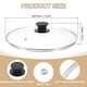 preview thumbnail 8 of 13, 1 Pcs Universal Lid for Pot Cookware, Replacement Glass Pan Lids - Clear, Black Fit 10 Inch