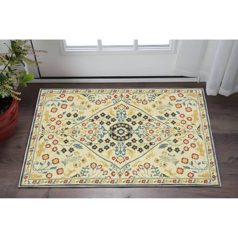 HomeRootsOriental Traditional Runner Area Rug - 60.24' X '39.37' X '0.32