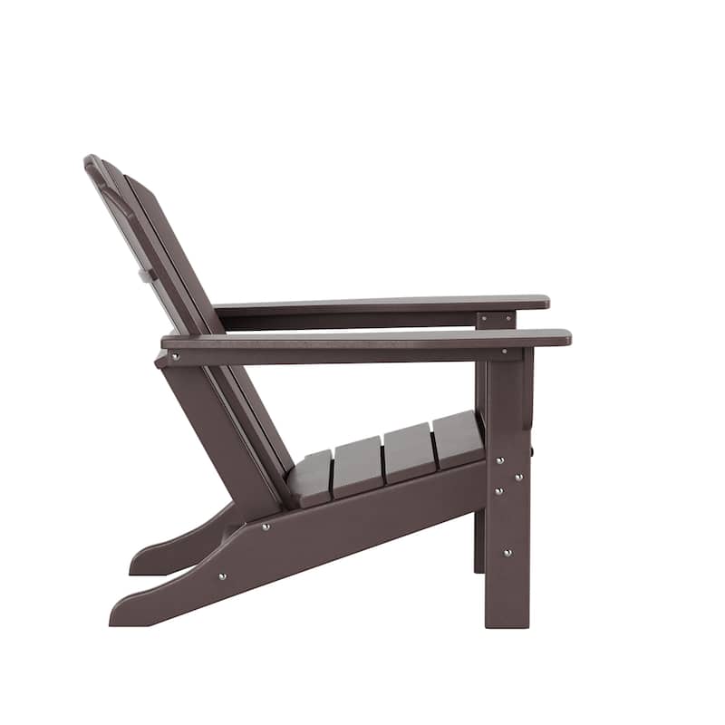 Altura Outdoor 5-Piece Adirondack Chair & Round Coffee Table Conversation Set