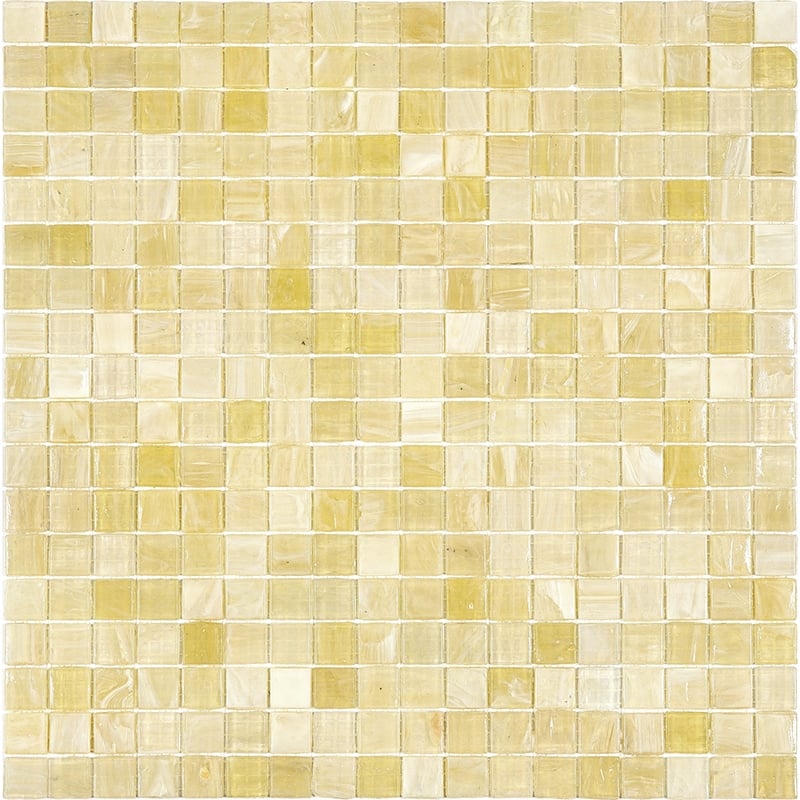 Apollo tile 12" x 12" Skosh Glossy Cream Beige Glass Tile (18.69 sq ft/case) - 20 Pack