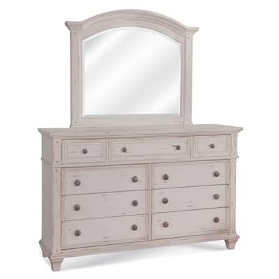 Harbor Point Vintage 9-Drawer Dresser and Optional Mirror