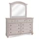 Option Cobblestone White Dresser & Mirror Combo