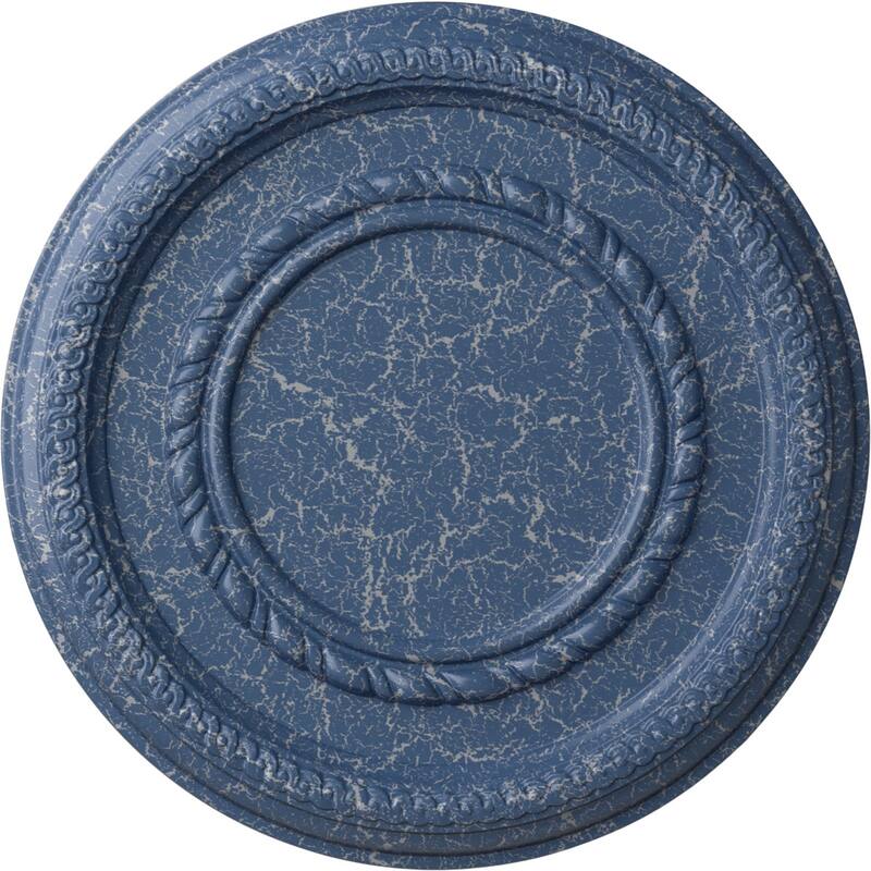 12 5/8"OD x 1 1/8"P Federal Roped Small Ceiling Medallion