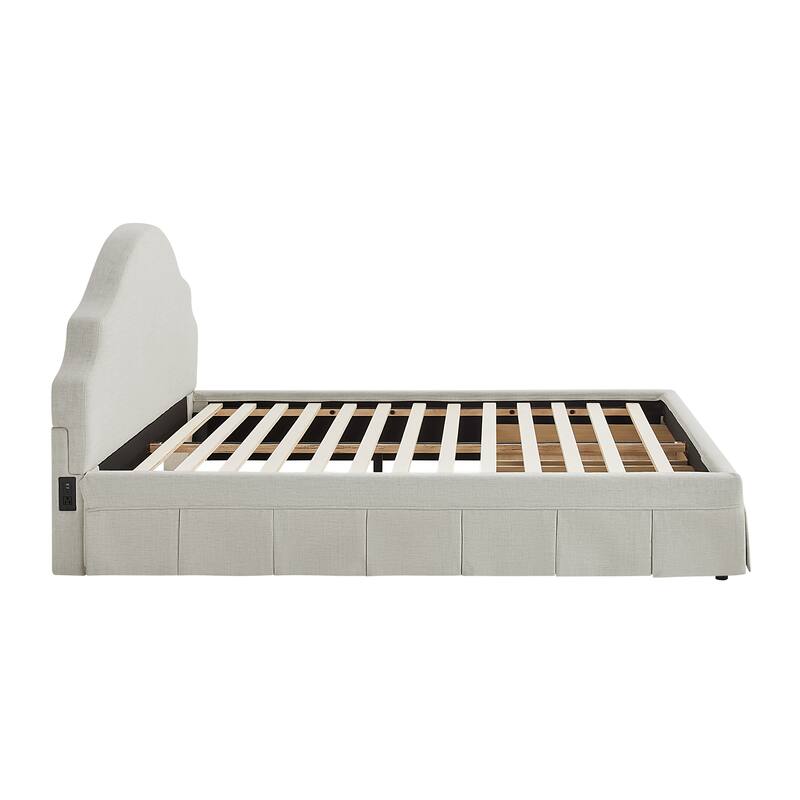 Canton Upholstered Queen Size Storage Bed