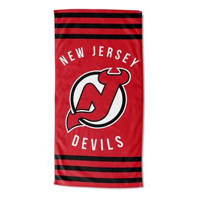 NHL 620 Devils Stripes Beach Towel - 30x60
