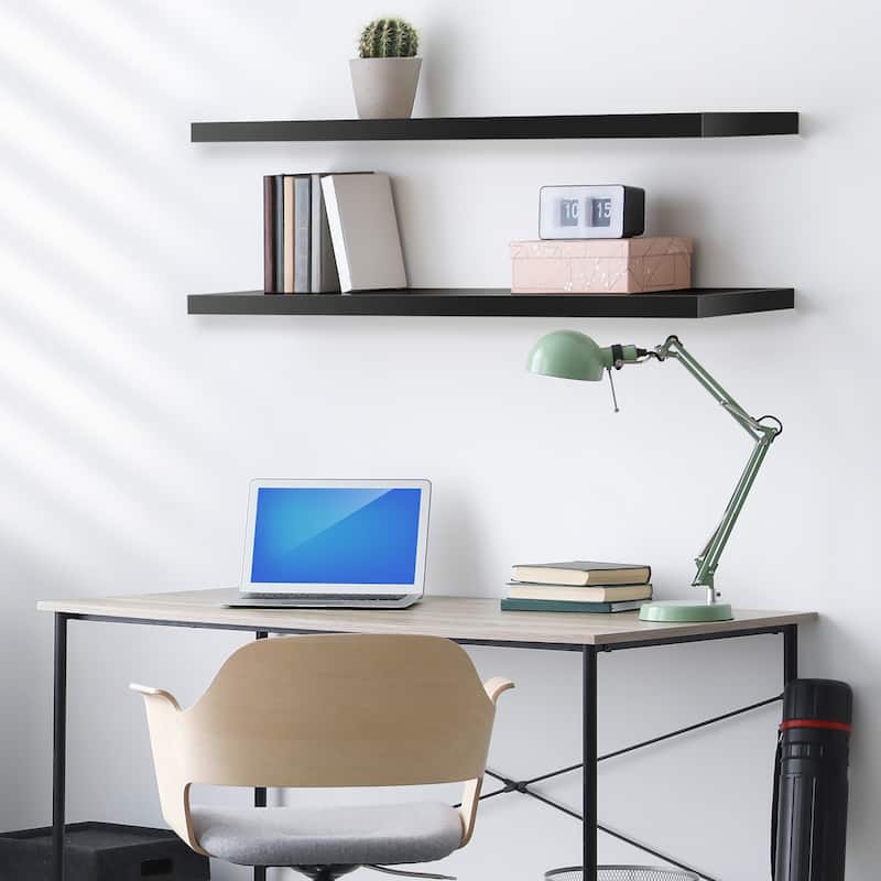 Sorbus Long Floating Shelves for Wall Set of 2 - 35"L x 9"W x 1.5"H