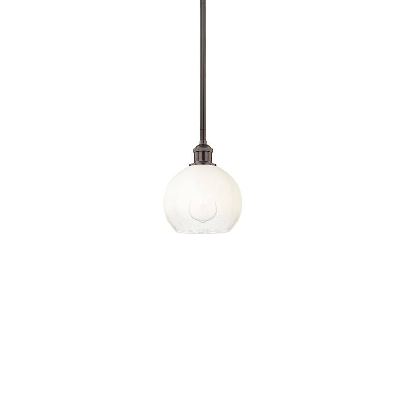 Innovations Lighting 616-1S-10-8 Brookhaven Globe Pendant Brookhaven - Oil Rubbed Bronze / Opal