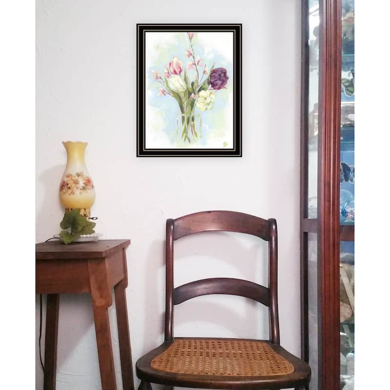 TrendyDecor4U Contemporary "Flower Farm Bouquet II" Framed Print Wall Art