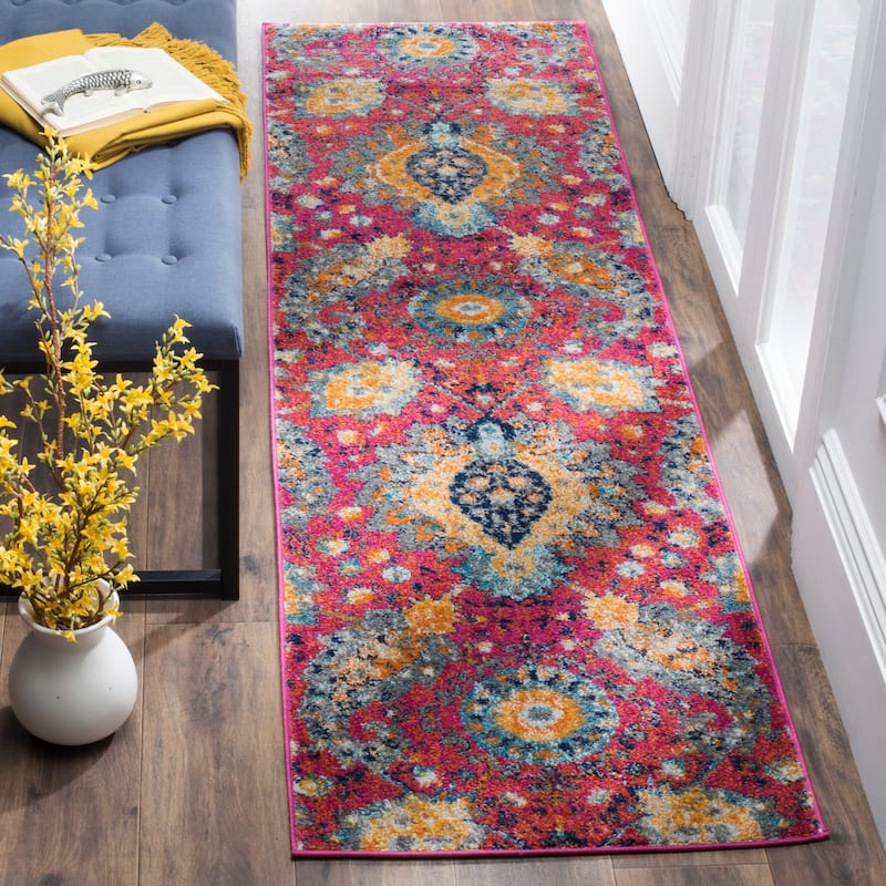 SAFAVIEH Madison Belle Boho Glam Paisley Pattern Area Rug