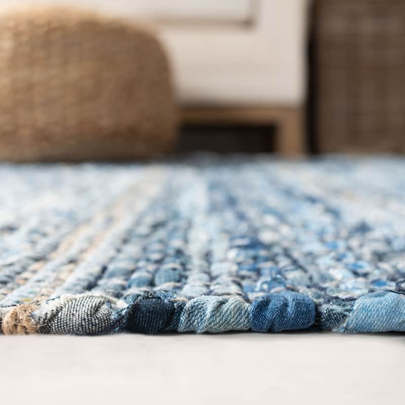 SAFAVIEH Handmade Montauk Heirloom Casual Geometric Cotton Rug