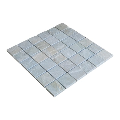 Classic II 12 in. x 12 in. Himachal White Natural Face Marble Mesh-Mounted Mosaic Wall and Floor Tile