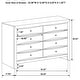 preview thumbnail 3 of 4, Briana Transitional Wood 8-drawer Bedroom Dresser Black
