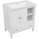 preview thumbnail 7 of 28, 30 in. W x 18. in D. x 32 in. H Bath Vanity with White Ceramic Top