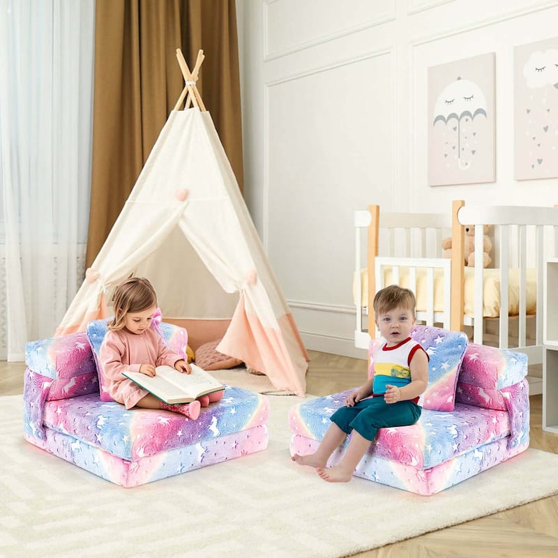 Folding Sofa Bed Floor Mattress Toddler Fold Out Couch Bed for Kids