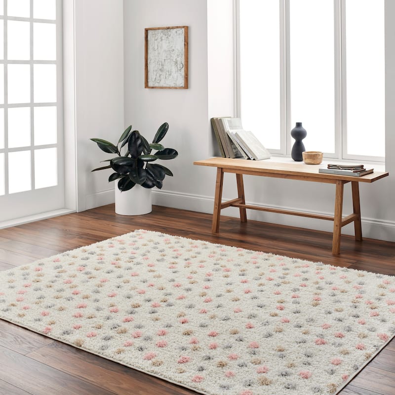Livabliss Rodos Dots Area Rug - Multi-Color - 6' 7" x 9'