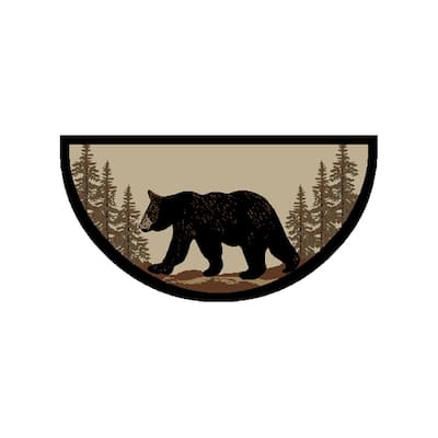 American Destination Bearwalk Multi Lodge Area Rug - 2'x3'8"