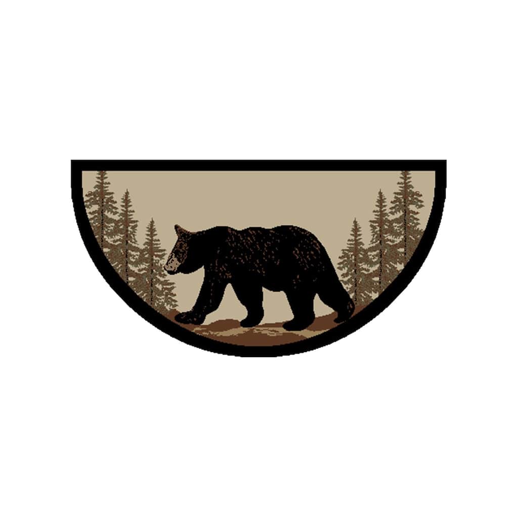American Destination Bearwalk Multi Lodge Area Rug - 2'x3'8"