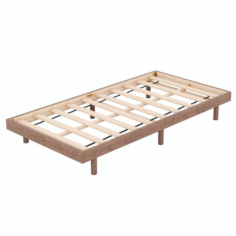 Contemporary Floating Platform Bed Frame