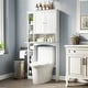 preview thumbnail 2 of 8, Costway Over the Toilet Storage Cabinet Bathroom Storage Organizer - See Details