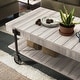 preview thumbnail 29 of 31, Hyssop Farmhouse 47-inch Steel 1-Shelf Coffee Table by Furniture of America
