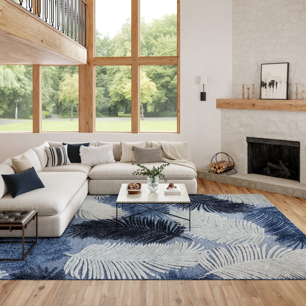Nourison Suncoast Indoor/Outdoor Nature Area Rug.