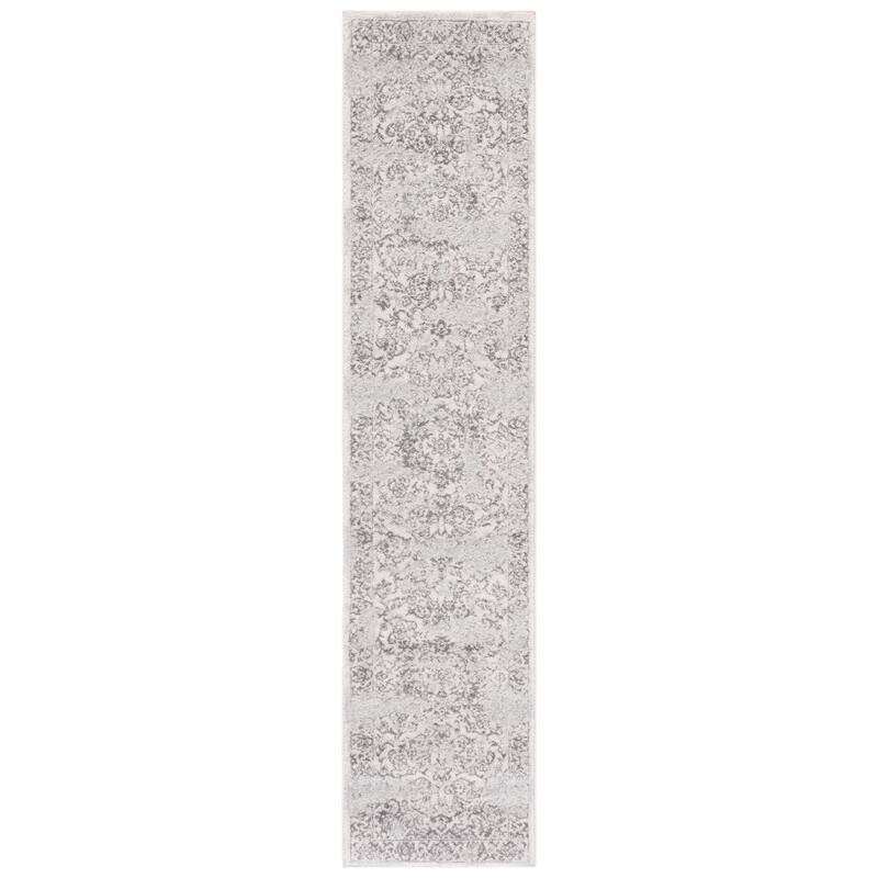 SAFAVIEH Tulum Hatsumi Bohemian & Eclectic Rug - 2' x 9' Runner - Ivory/Grey