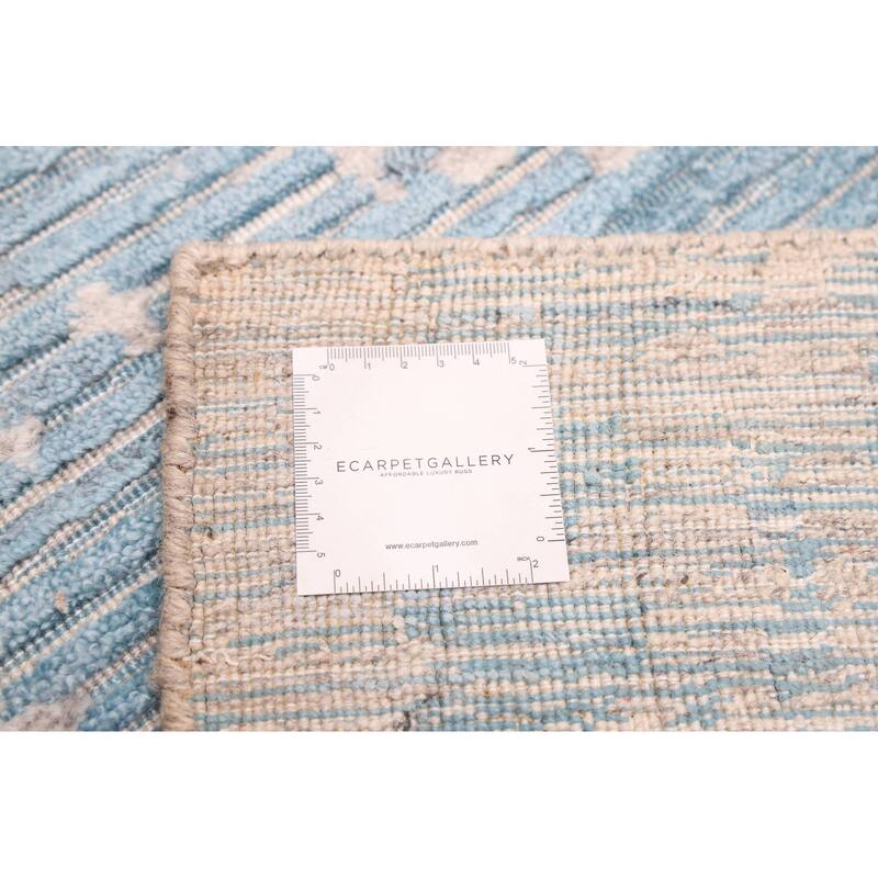 ECARPETGALLERY Hand Loomed Elysian Turquoise Rug - 8'0 x 9'10