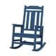 preview thumbnail 11 of 174, Outdoor Patio HDPE Rocking Chiar, Extra Wide Seat & Backrest Navy